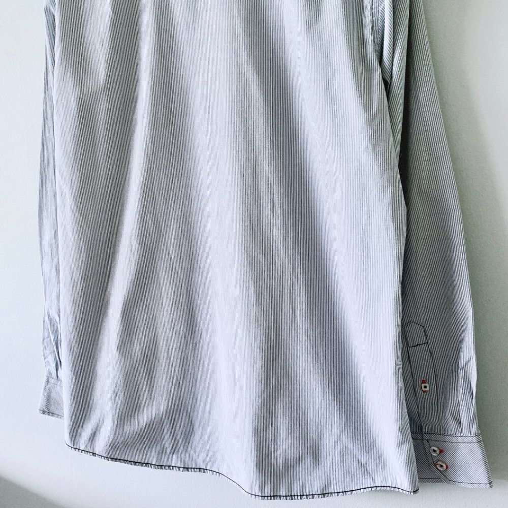 Sovereign Code Striped Pockets Button Front Shirt - Picture 9 of 15